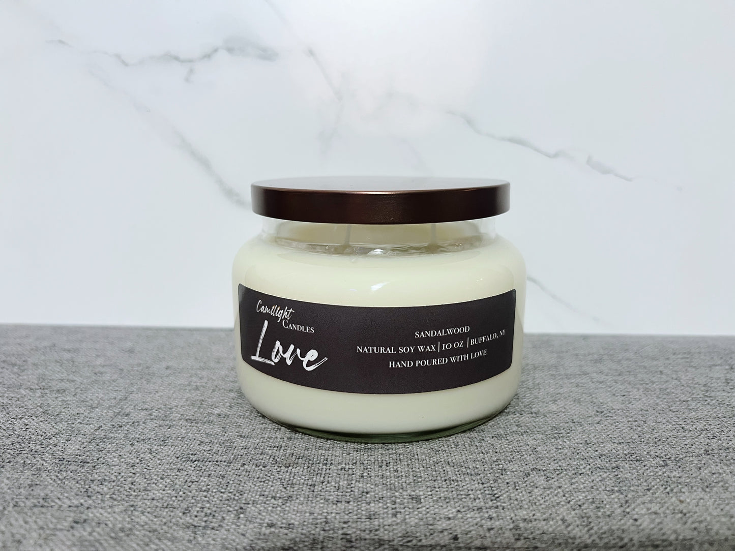 LOVE Candle (Sandalwood Scent)